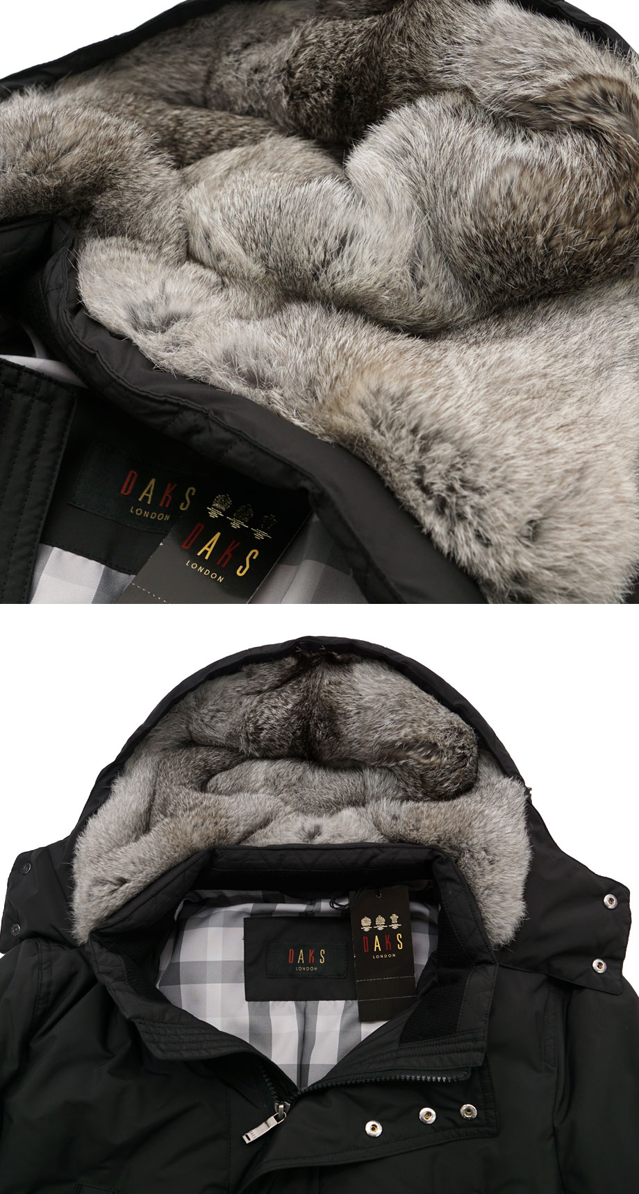 DAKS LONDON フォックスファー ダウン 新品未使用 フォックスファーコート（レディース）: ダウンジャケット