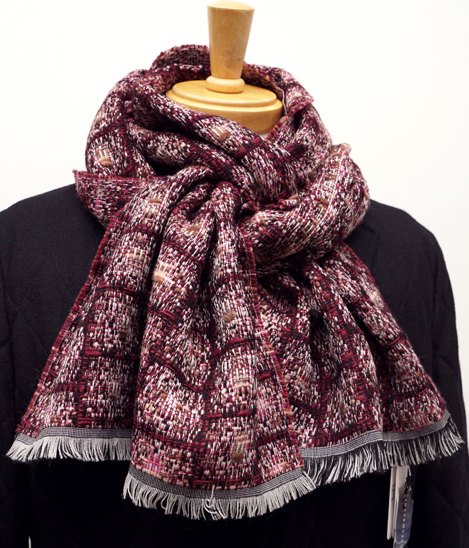 極美品▲正規品 INTERMEZZO インターメッツォ Fレザー使い シングル ベロアジャケット／テーラード ダークブラウン 織柄 M