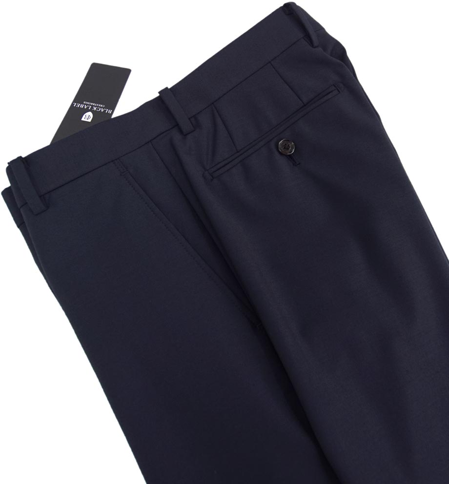 [新品]定価27500円 ブラックレーベル クレストブリッジ【M/79cm】春夏 ビジネスパンツ スリムシルエット 優れたストレッチ 防シワ加工 紺