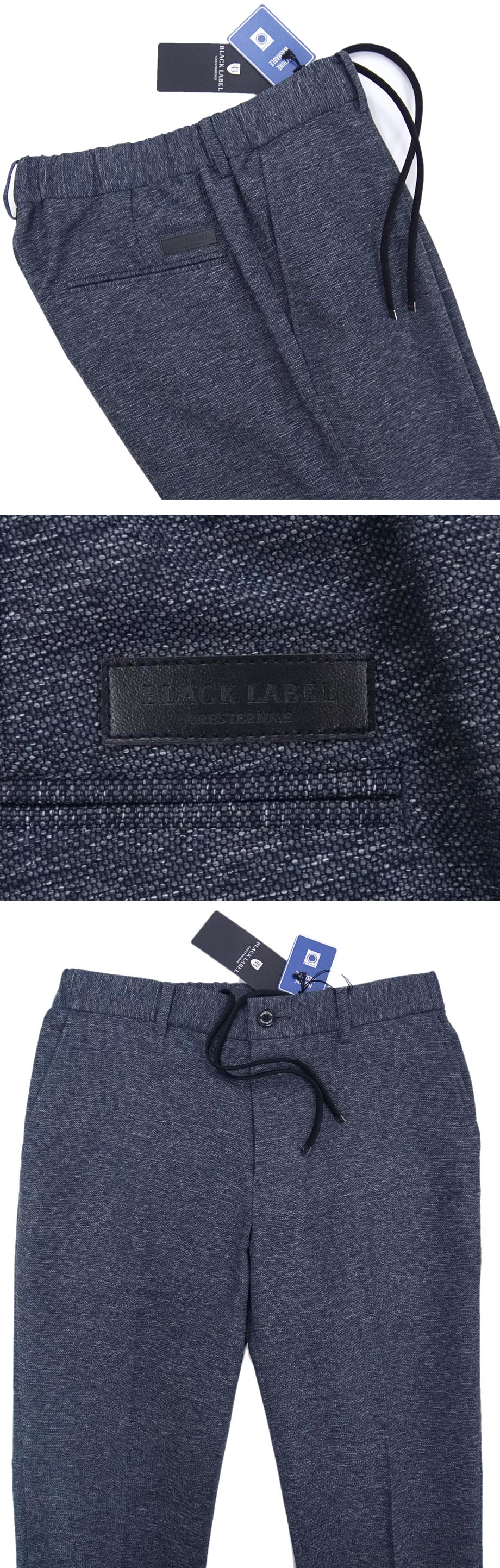 [新品]定価24200円 ブラックレーベル クレストブリッジ【M】清涼 ウエストにゴム入 優れたストレッチ パンツ ビジネス カジュアル 洗濯可能