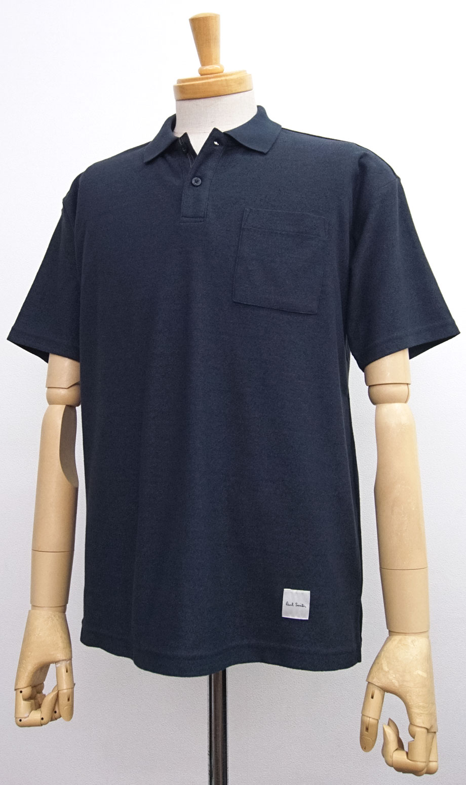 [新品]ポールスミス【LL】清涼 ドライタッチ 半袖 ポロシャツ ロゴ入 アーティストストライプ ビジネスカジュアル Paul Smith【送料185円】